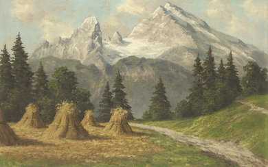 Wolfgang Heinz Unger (Swiss/German, b.1929) - Landscape, Oil on Canvas.