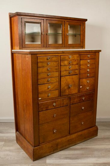 c1910 Oak Dentist's Cabinet