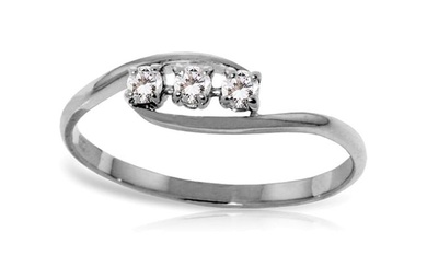 0.15 CTW 14K Solid White Gold You're Beautiful Diamond Ring