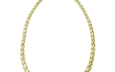 18Kt GOLD TIFFANY RUSSIAN WEAVE WHEAT NECKLACE 40.2 Gr.