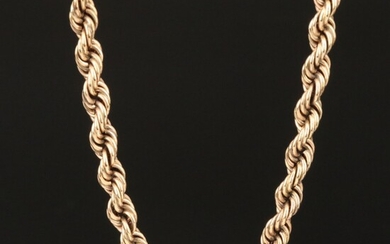 10K French Rope Link Chain