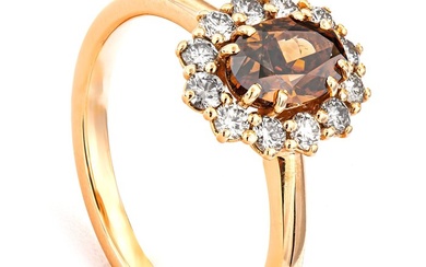 1.39 tcw Diamond Ring - 14 kt. Pink gold - Ring - 1.01 ct Diamond - 0.38 ct Diamonds - No Reserve Price