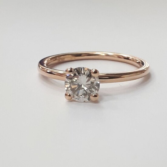14 kt. Pink gold - Ring - 0.64 ct Diamond