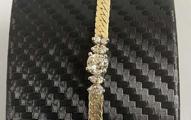 14k Gold & Diamond Bracelet