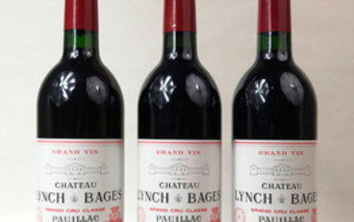 3 bts Pauillac Ch. Lynch Bages 5ème Grand Cru Classé 0.75 L 1994
