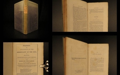 1849 Phaedo by PLATO Dialogues On the Soul Greek