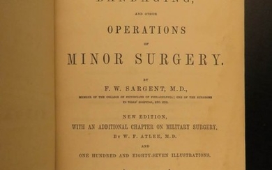 1862 Civil War Gunshot Surgery Bandaging & Operations