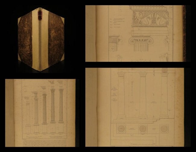 1865 Five Orders Architecture VIGNOLA Italian ART