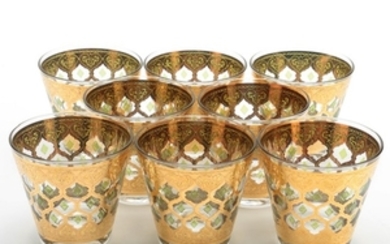 Culver "Valencia" Old Fashioned Glasses with 22K Gold Decoration