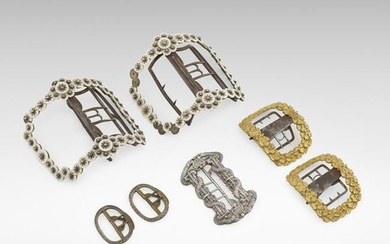 18th Century, collection of buckles