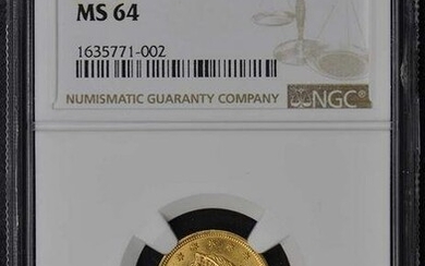 1905 Quarter Eagle $2.50 NGC MS64