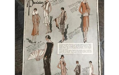 1920's Modele Parisien Fashion Illustration