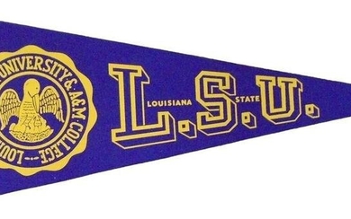 1960s LSU Tigers Pennant 30" Louisiana State University 85643