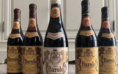 1962 Riserva, 1977 x2 & 1979 x2 Terre del Barolo - Barolo - 5 Bottles (0.75L)