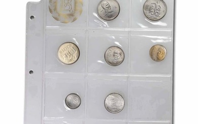 1986 Mexico 1 Peso-500 Pesos 7-Coin Mint