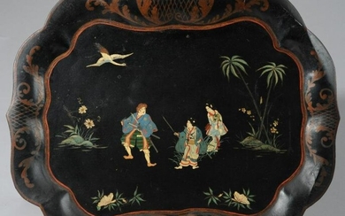 19th C. Chinoiserie Tole Tray