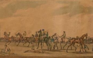19th Century Horse Racing Colored Lithograph
