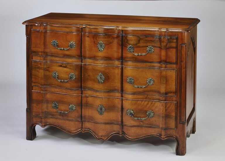 19th c French Provincial style elm commode