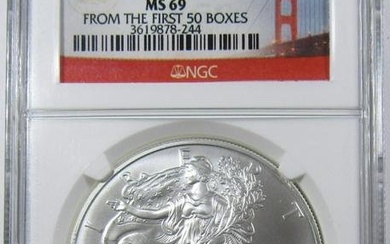 2012-(S) AMERICAN SILVER EAGLE NGC MS-69