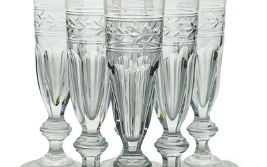 (24 Pc) Baccarat Jonzac Crystal Champagne Flutes