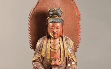 Large Buddha, Japan, around 1880/90, sitting on...