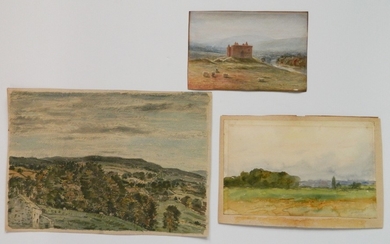 3 Watercolor landscapes