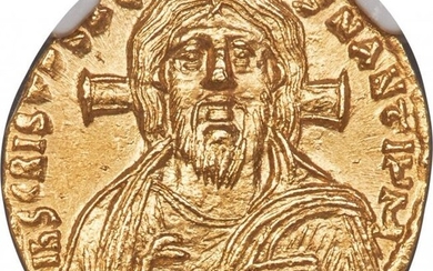 30059: Justinian II, first reign (AD 685-695). AV solid