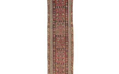 3'9 x 16' Handwoven Turkish Kilim Long Rug