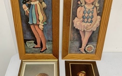 4 Framed Prints Goji, Miki, Notturno Wooden Plaque