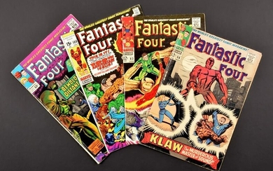 4 Marvel Comics, THE FANTASTIC FOUR #37, #56, #63 & #100