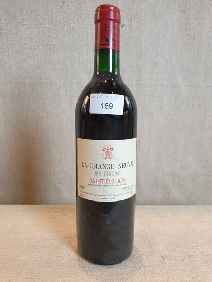 4 bottles La Grange Neuve de Figeac 1985 Saint Emilion...