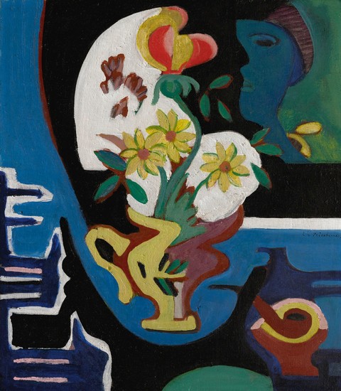 BLUMENVASE (STILL LIFE WITH FLOWERS), Ernst Ludwig Kirchner