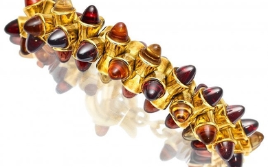 55059: Garnet, Citrine, Gold Bracelet, Tamara Comolli