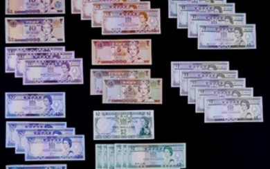 42pc Fiji Banknotes UNC