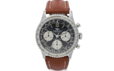Breitling. A Stainless Steel Chronograph Wristwatch with Bi-Directional Inner Rule Scale