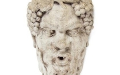 A Cast Stone Fountain Mask