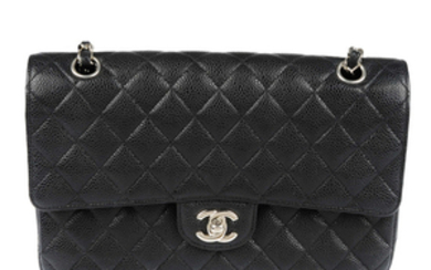 CHANEL - a Medium Caviar Classic Double Flap handbag.