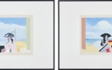 David Kim Whittaker, Two works: (i) With Her Baby (ii) The Beach Becomes Her