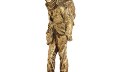 DEMETER H. CHIPARUS (1886-1947) Le chiffonnier Sculpture chryslphantine en bronze...