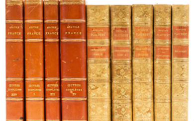 France (Anatole) Oeuvres complètes illustrées, 25 vol., Paris, 1925-35; and a 12 vol. set of Flaubert (37)