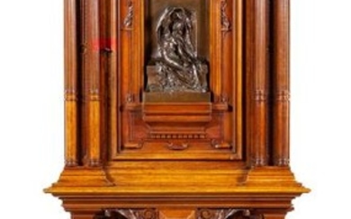 *A French Bronze Mounted Walnut Cabinet