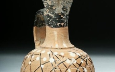 Greek Gnathian Pottery Net Lekythos
