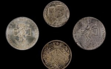 A Group of Three Summer Olympiad Commemorative Silver Coins
