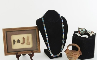 Grp: Native American Beads, Silver, Arrow Heads a