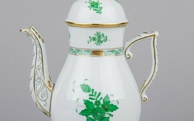 Herend Chinese Bouquet Green Large Teapot #611/AV