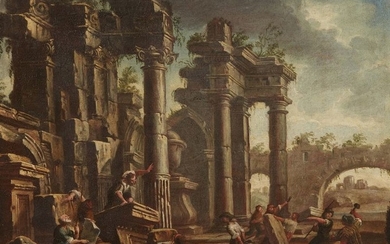 Italian School 18th century, Architectural Capricc…