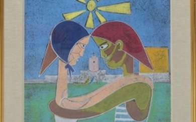 Jean Cocteau (FRENCH, 1889–1963) Innamorati color