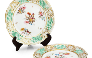 A pair of London-decorated Nantgarw plates