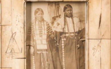 Post Card Photo of Two Indian Girls