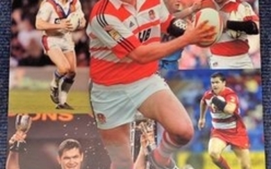 Rugby League Andy Farrell 18x13 signed colour montage photo of Wigan Warriors legend. Andrew David Farrell OBE (born 30 May...